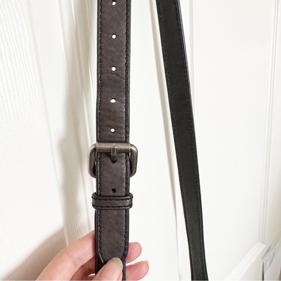 FRYE Madison North South Leather Mini Crossbody Bag BLACK - Picture 8 of 9